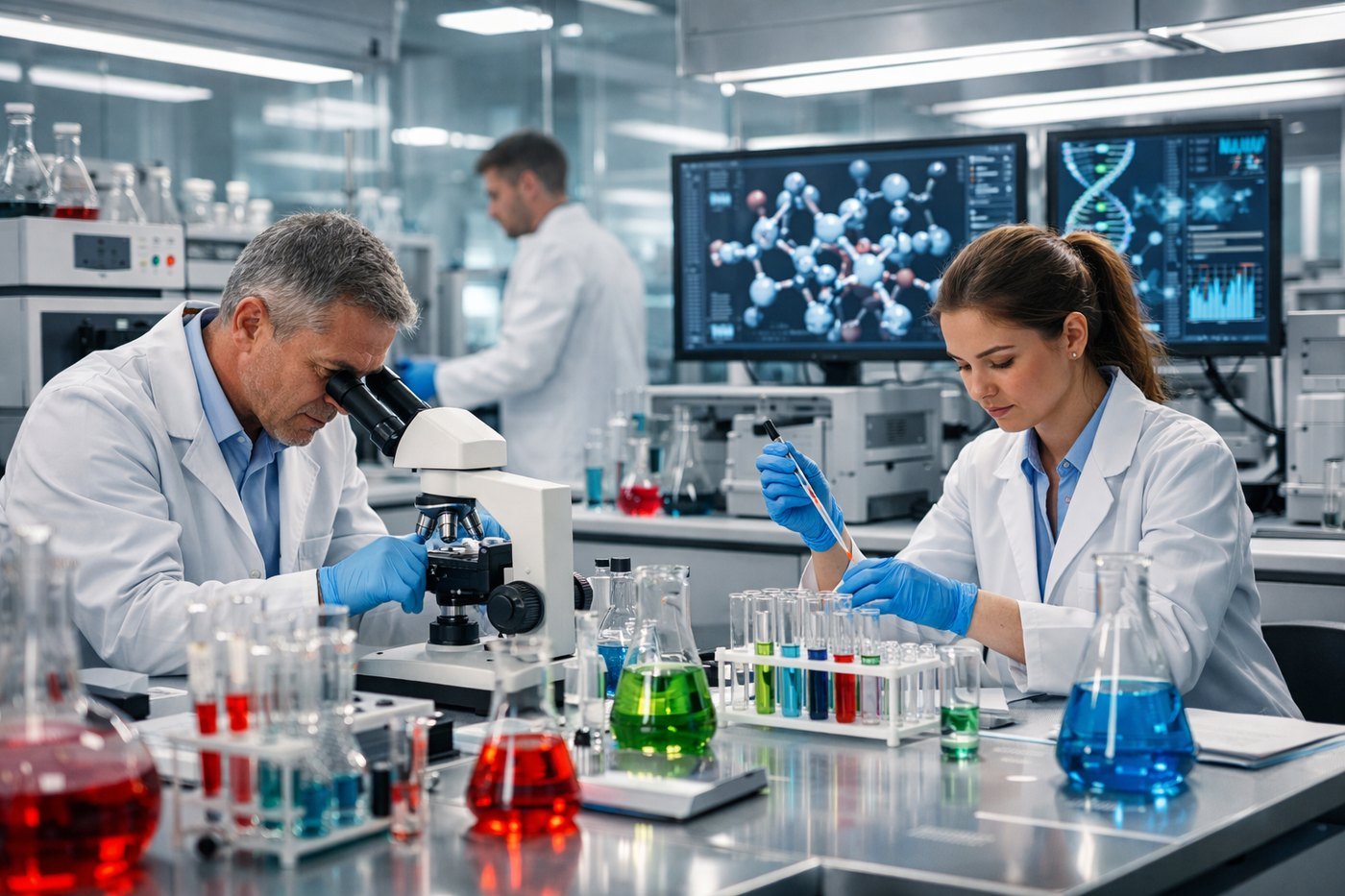 Quality control testing at Actop Healthcare